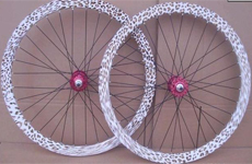 leopard print color 700c wheelsets
